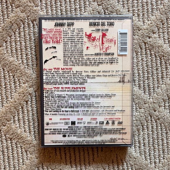 Fear And Loathing In Las Vegas Criterion Collection DVD Spine #175 - Picture 2 of 7